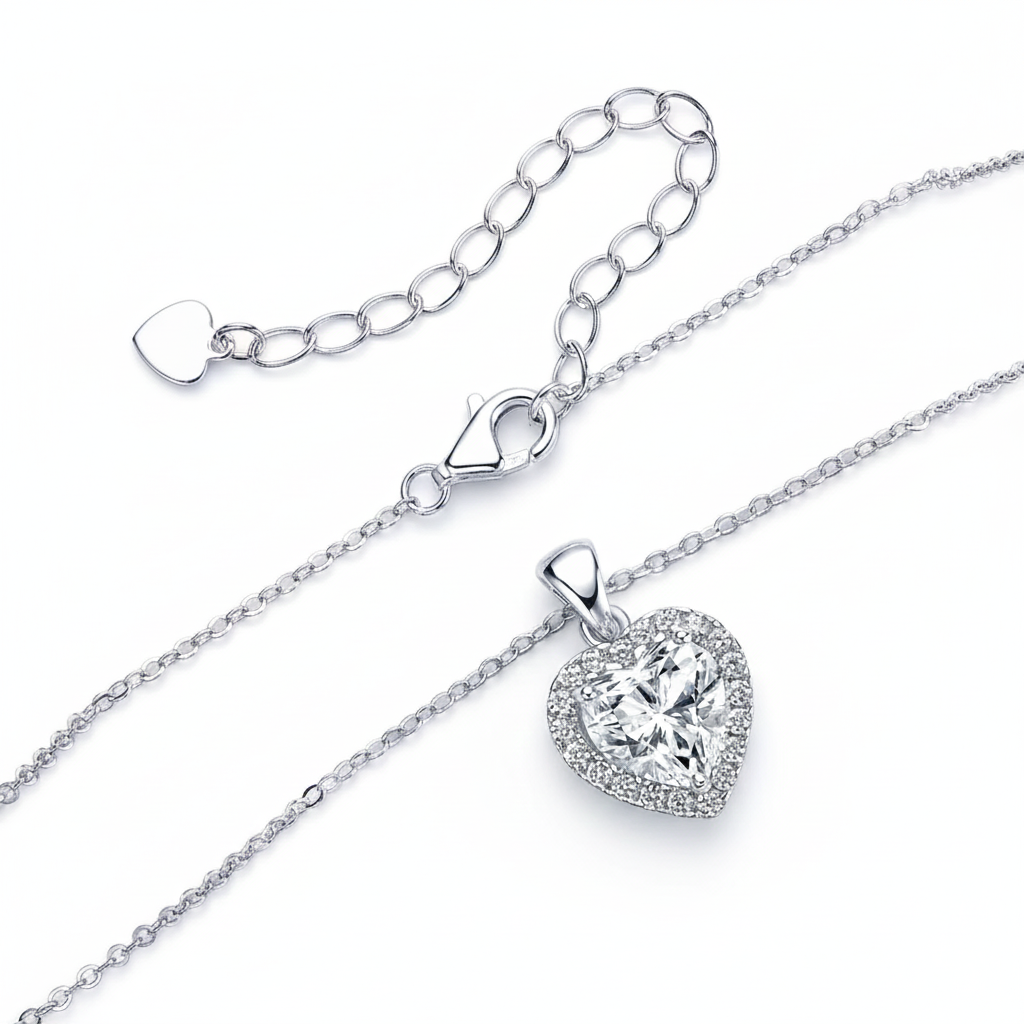 MIRAVIA Heart Cut Pendant Necklace