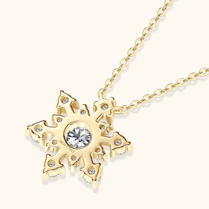 Silver Pendant Necklace with Moissanite ENLUMÉ