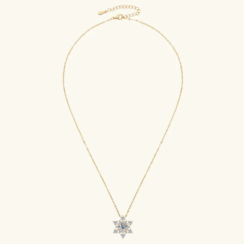 Silver Pendant Necklace with Moissanite ENLUMÉ