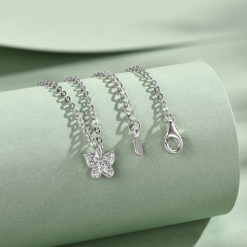 Silver Necklace with Moissanite MIRÉL